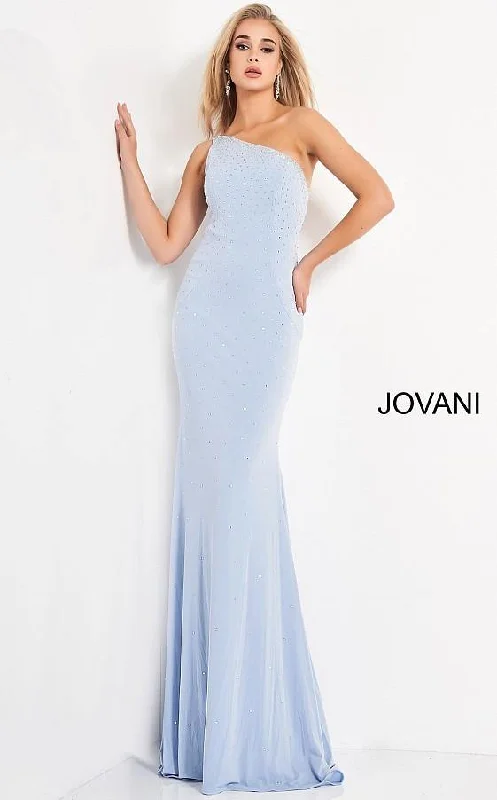 Jovani 1170 Prom Long One Shoulder Beaded Dress