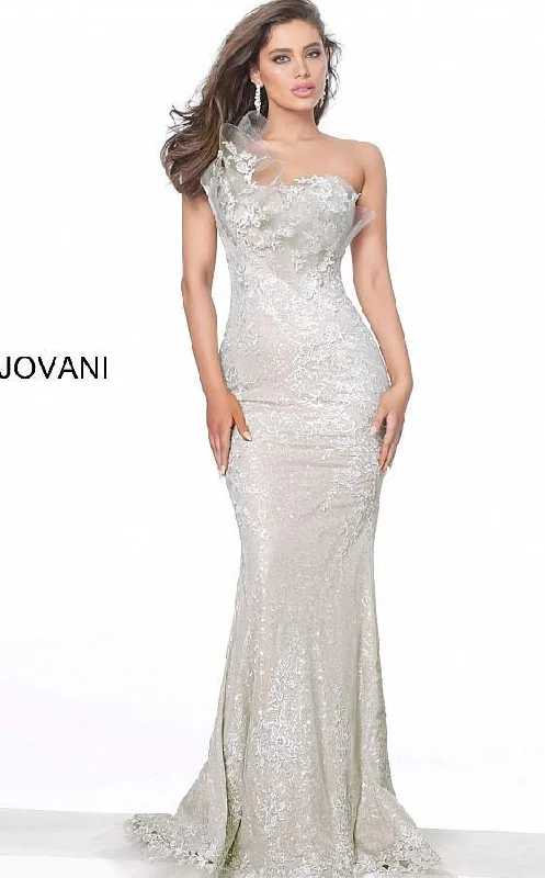 Jovani 03904 Long Mother of the Bride Lace Dress