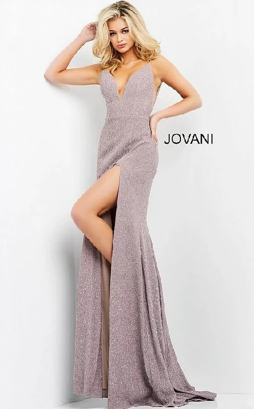 Jovani 02914 Prom Long Formal Slit Glitter Dress