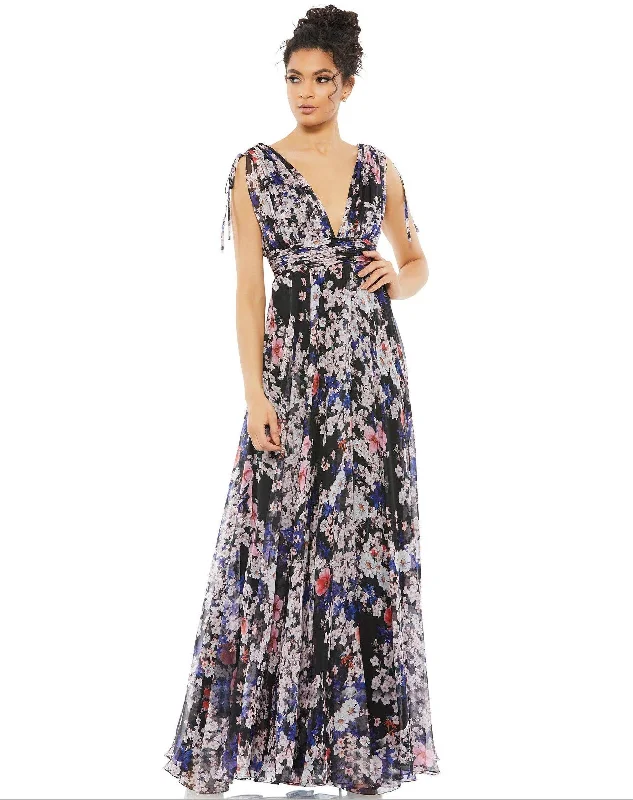 Mac Duggal 55414 Long Formal Floral Print Dress