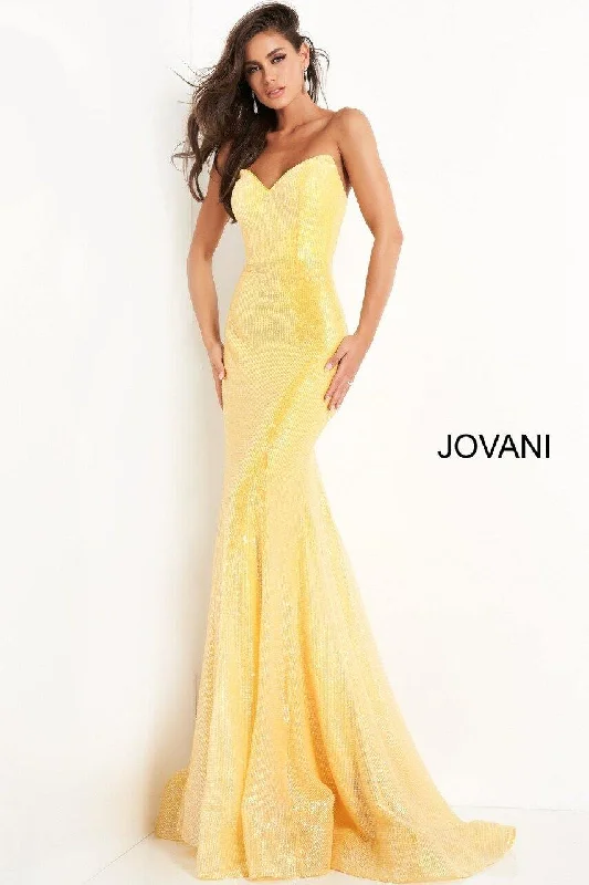 Jovani 04831 Prom Long Strapless Sequin Prom Dress