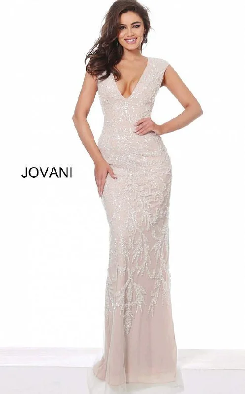 Jovani 8102 Mother of the Bride Beaded Long Dress