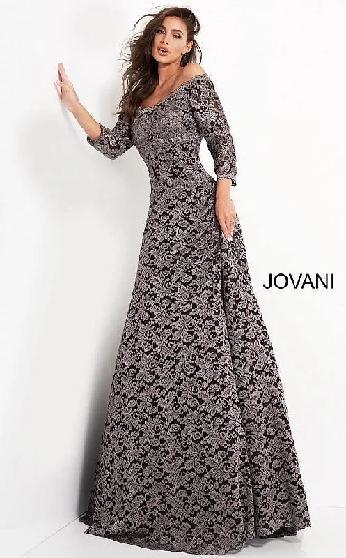 Jovani 03357 Long Off the Shoulder Formal Dress