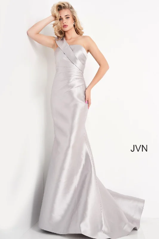 Jovani 04723 One Shoulder Long Mermaid Evening Dress