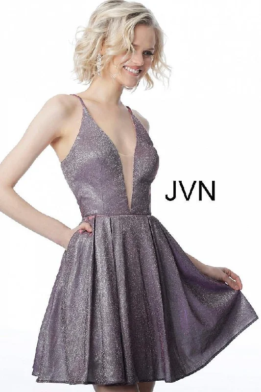 Jovani 2173 Fit and Flare Cocktail Dress with Pockets