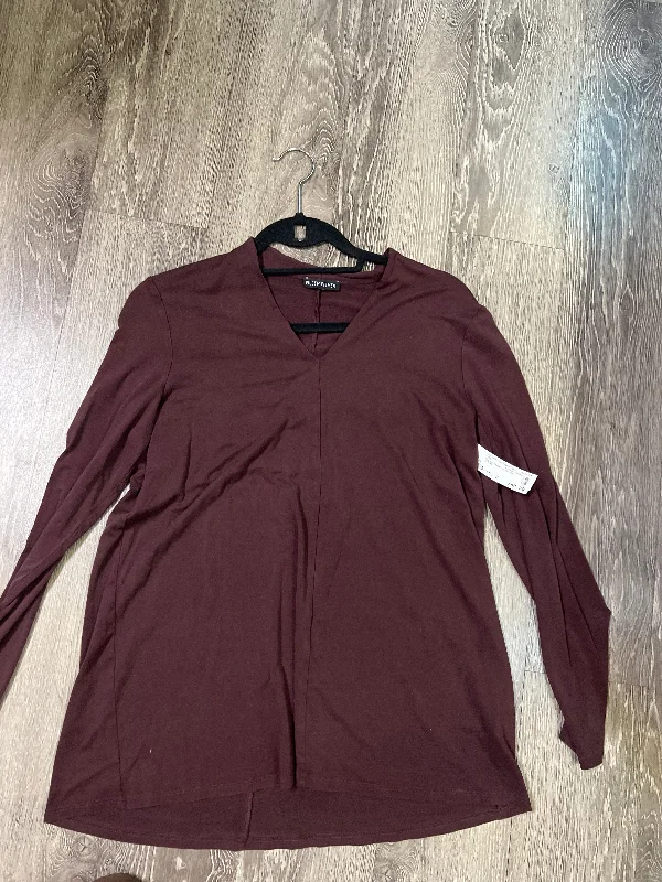 Eileen Fisher Cotton V Neck Top (Size Small)