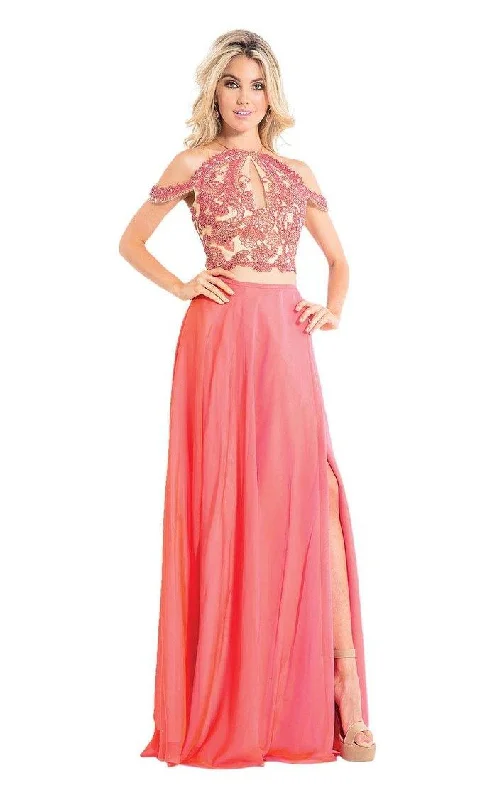 Rachel Allan Prom Formal Two Piece Long Dress 6109