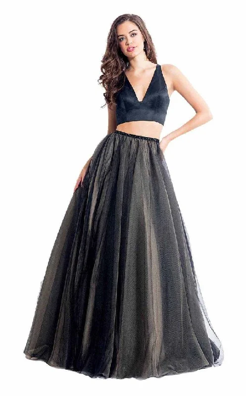 Rachel Allan Two Piece Prom Long Formal Dress 6065