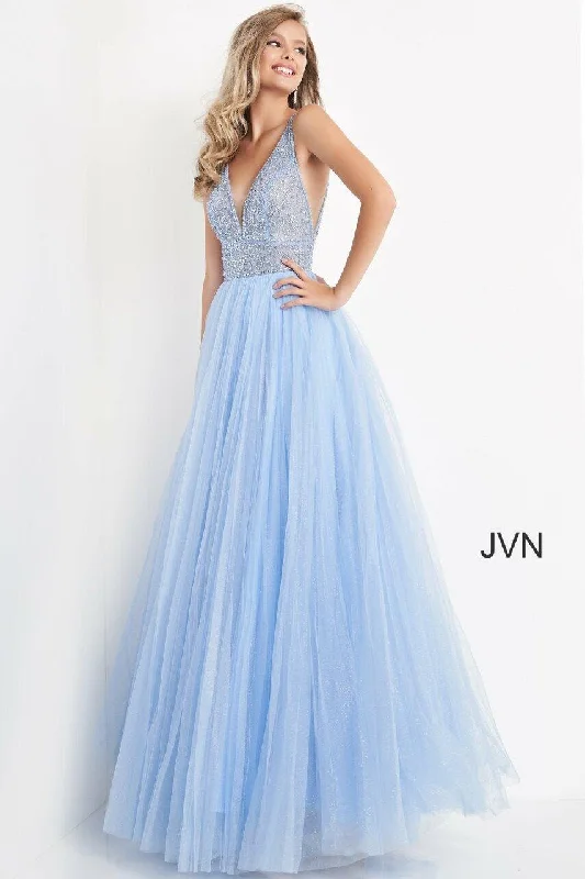 Jovani 05818 Prom Long Sleeveless Glitter Ball Gown