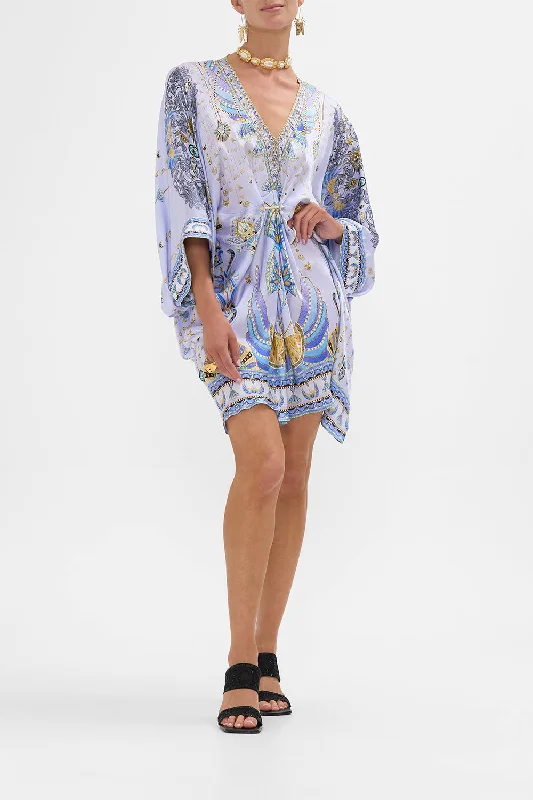 PIERCED V NECK SHORT KAFTAN UNDER SCARAB SKIES