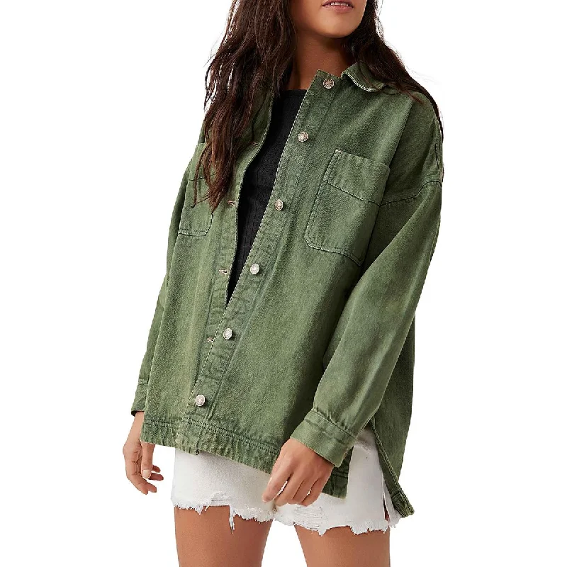 We The Free Womens Cotton Oversized Shirt Jacket