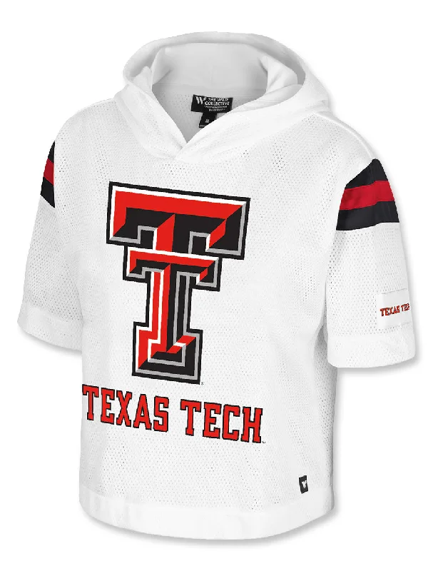 Texas Tech Arena Women's Oversized Mesh Hooded Fashion Top