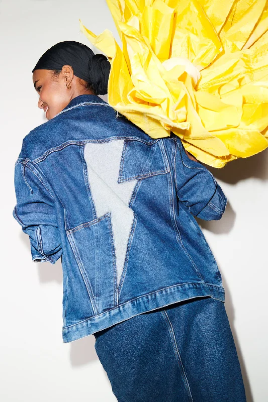 Indigo Wash Oversized Denim Jacket