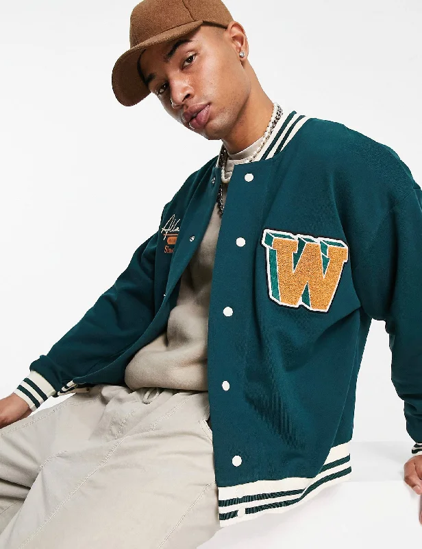 ASOS DESIGN oversized jersey track jacket