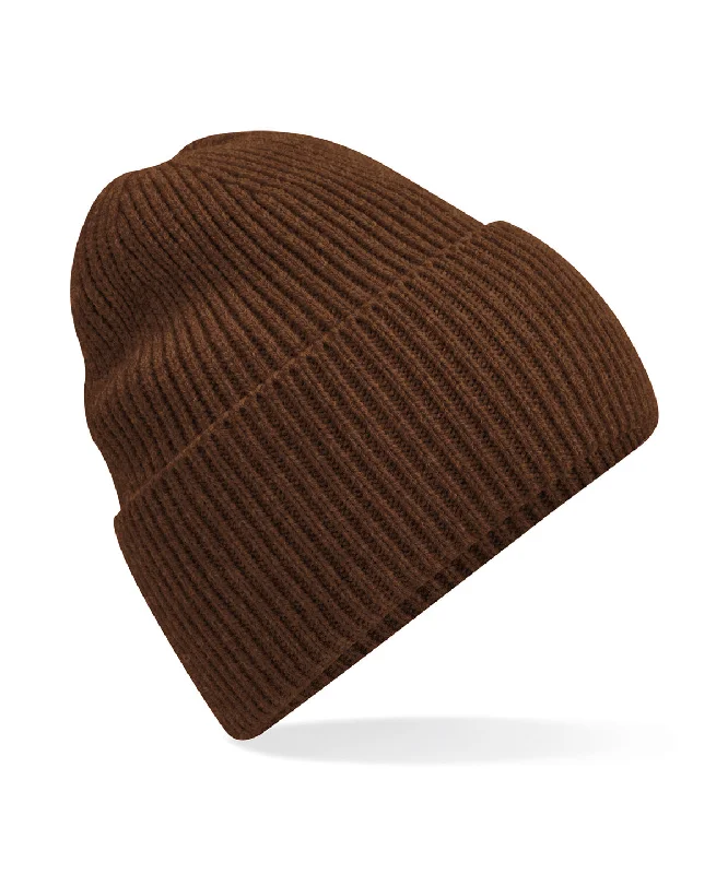 Walnut - Oversized cuffed beanie