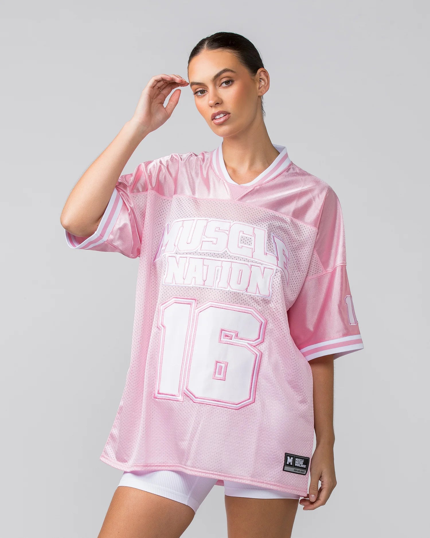 Muscle Nation | Playoffs Oversized Jersey - Marshmallow