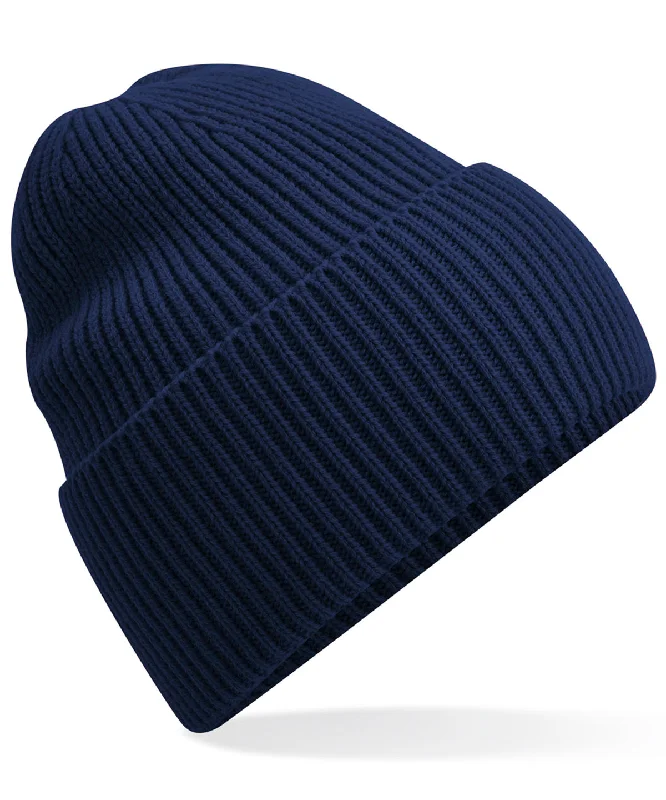 Oxford Navy - Oversized cuffed beanie