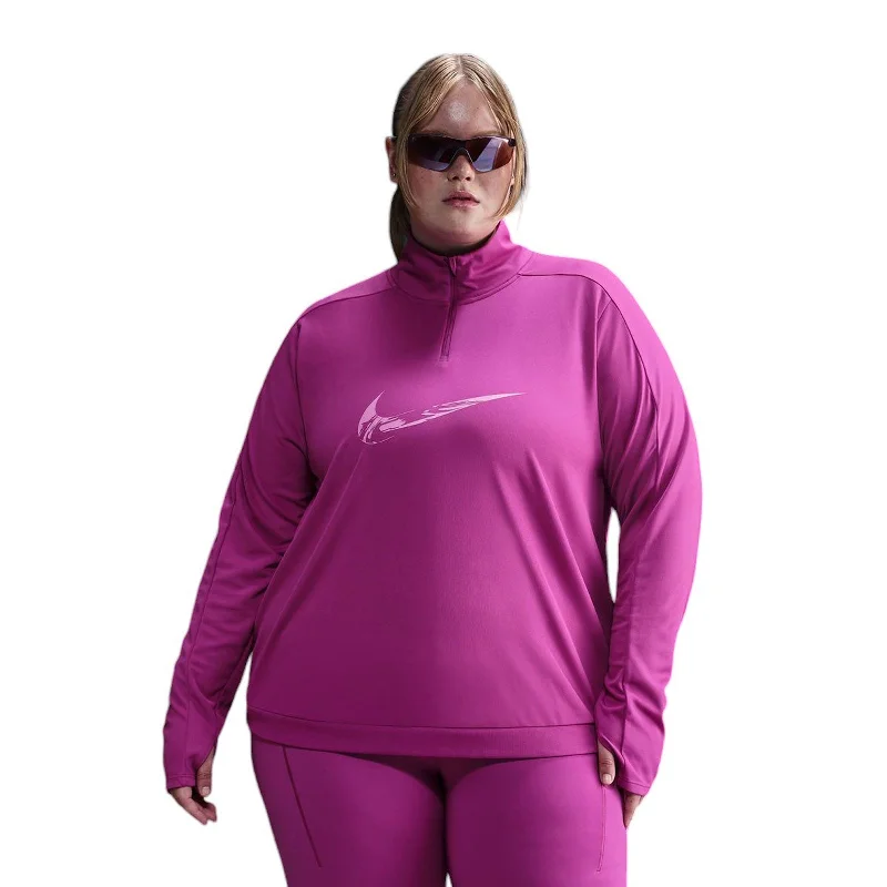 Nike Swoosh Womens Dri-FIT Half Zip Mid Layer (Plus Size)