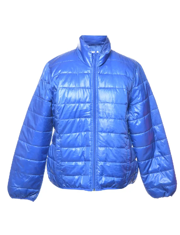 Bright Blue Puffer Jacket - XL