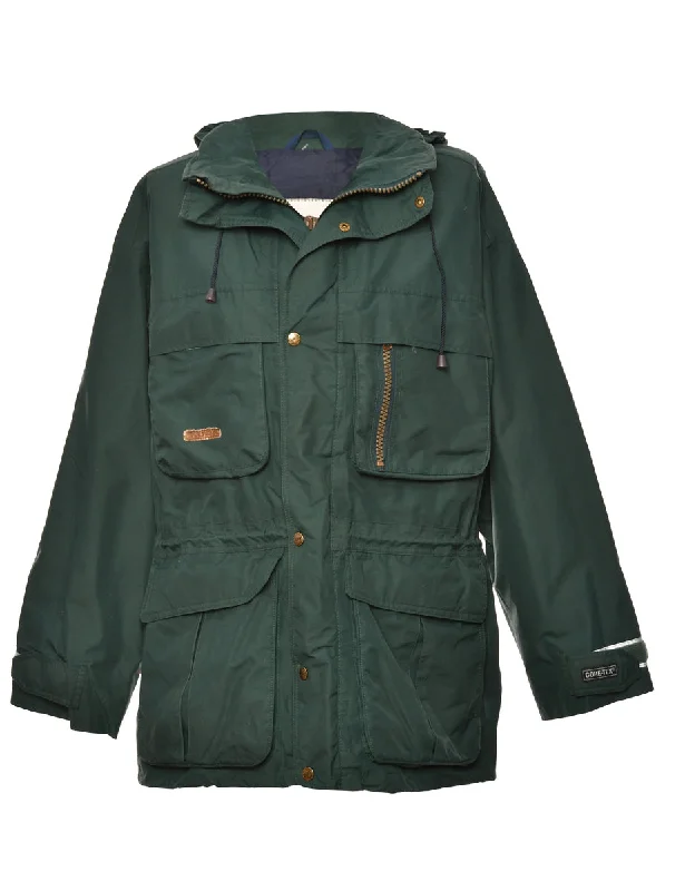 Dark Green Hooded Mountaineering Jacket - L