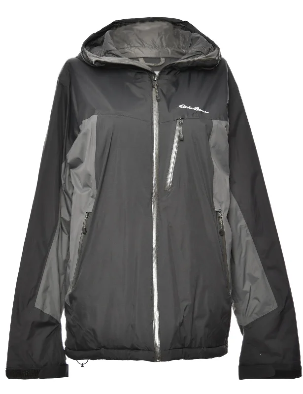 Dark Grey & Black Contrast Mountaineering Jacket - M