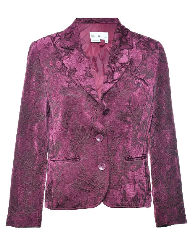 Floral Pattern Tapestry Jacket - M