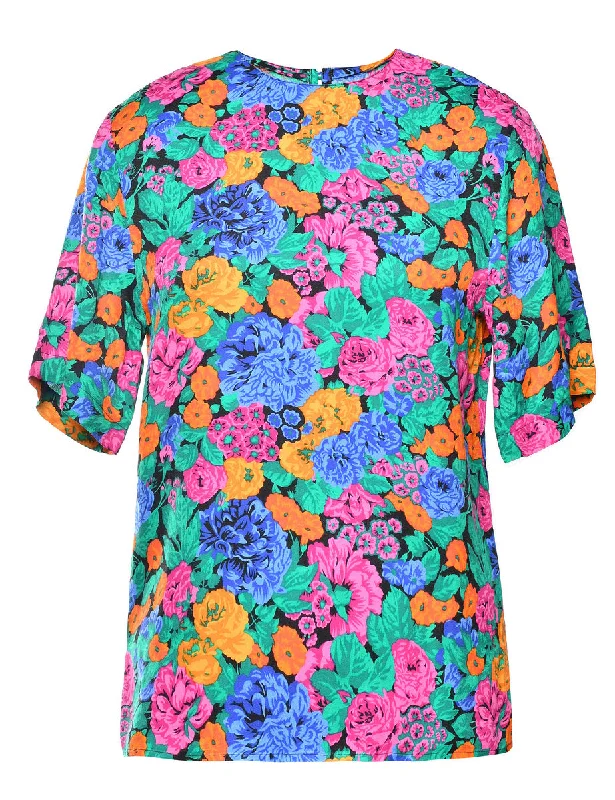 Floral Printed Top - M