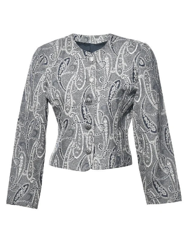 Paisley Pattern Tapestry Jacket - S