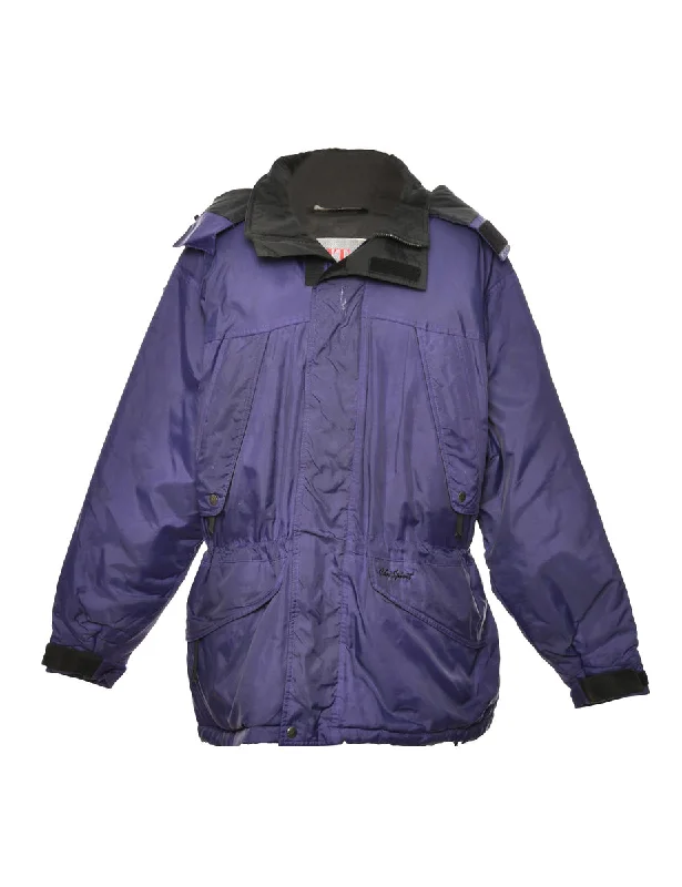 Purple & Black Two-Tone Mountaineering Jacket - L