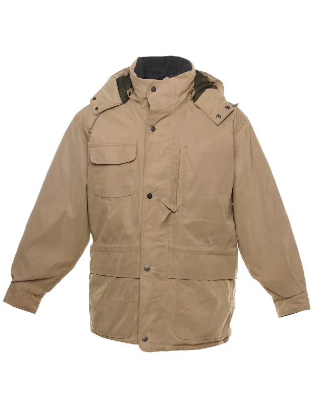 St. John Bay Zip-Front Beige Jacket - M