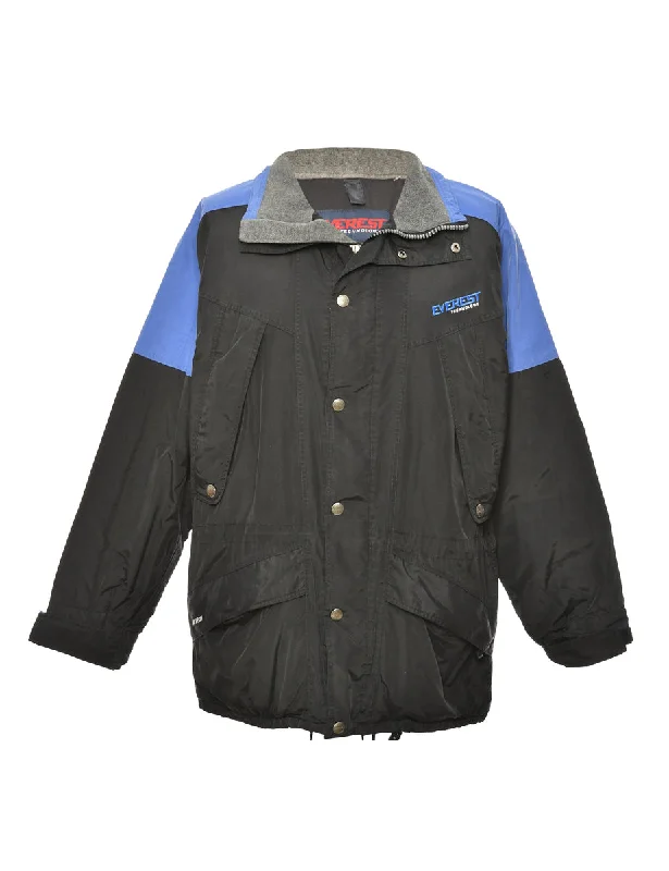 Zip-Front Blue & Black Mountaineering Jacket - L