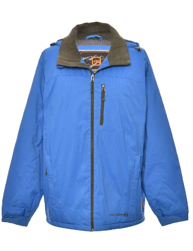 Zip Front Blue Free Country Mountaineering Jacket - L