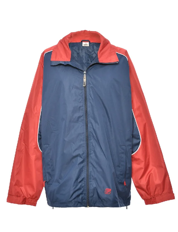 Zip-Front Red & Navy Two-Tone Mountaineering Jacket - XL