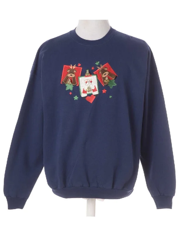 Label Christmas Sweatshirt With Bells