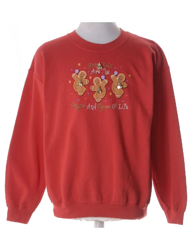 Label Christmas Sweatshirt With Bells