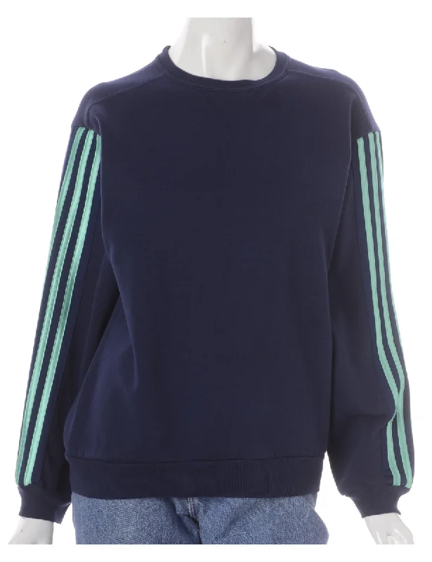 Label Corey Branded Stripe Sleeve Sweatshirt