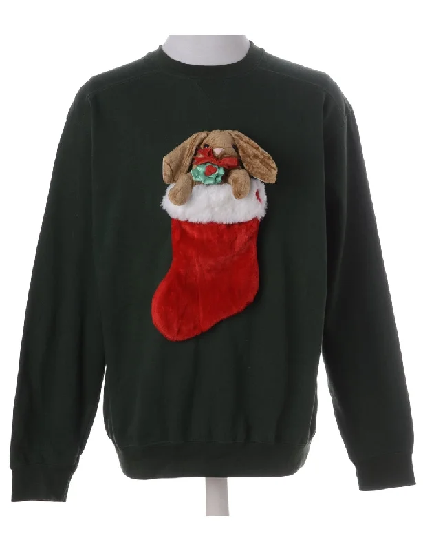 Label Novelty Christmas Sweatshirt