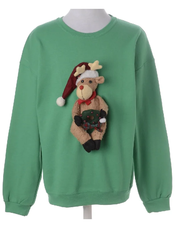 Label Novelty Christmas Sweatshirt