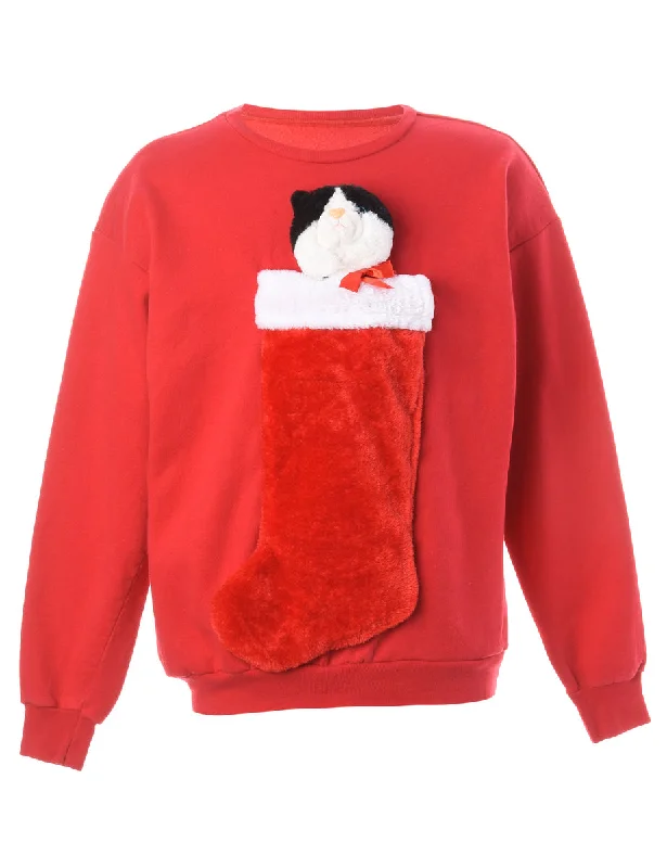 Label Novelty Christmas Sweatshirt