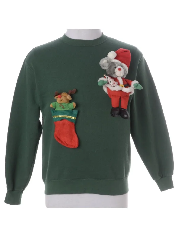 Label Novelty Christmas Sweatshirt