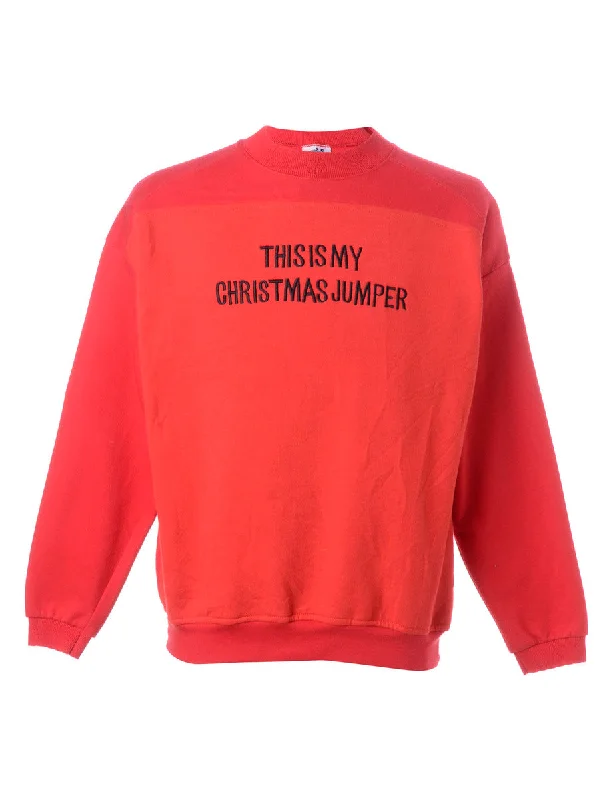 Label This Is My Christmas Sweatshirt