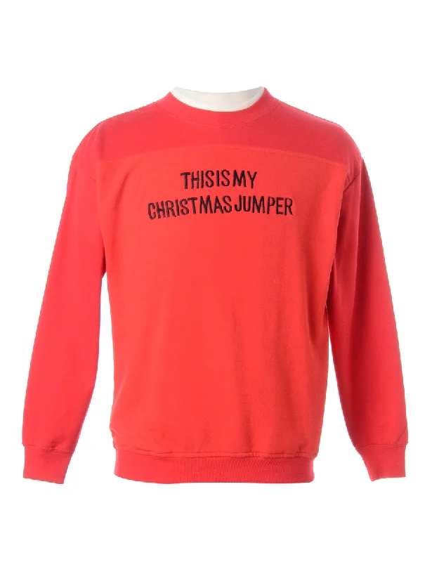 Label This Is My Christmas Sweatshirt