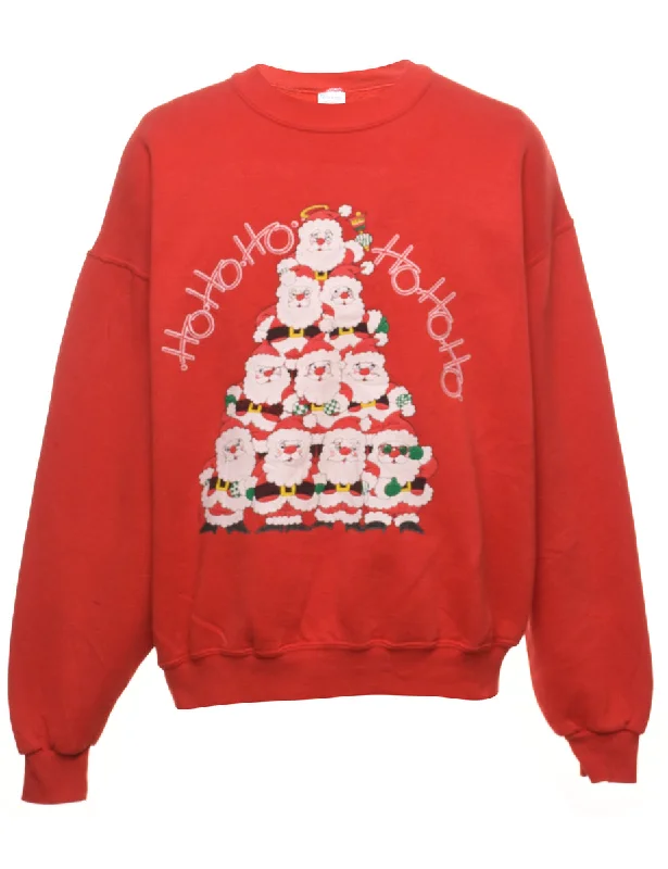 Red Christmas Sweatshirt - L