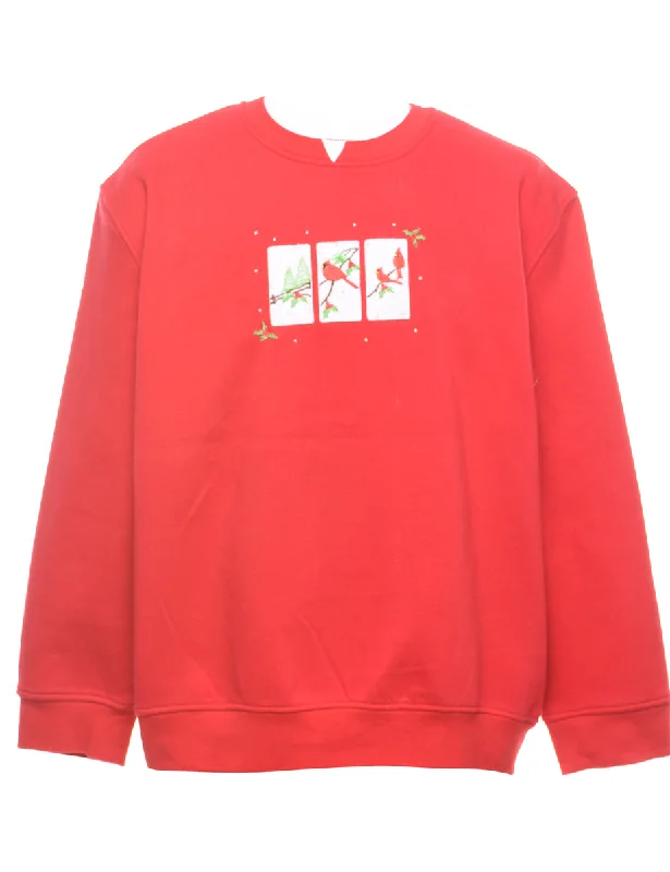 Red Christmas Sweatshirt - XL