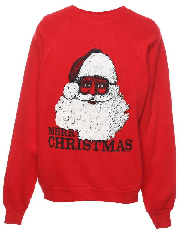 Santa Claus Christmas Sweatshirt - L