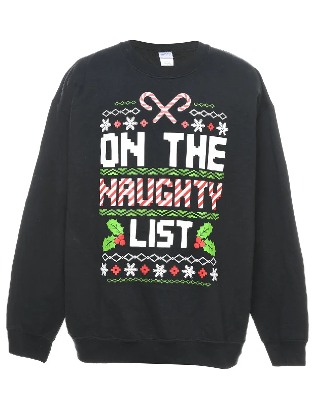 Unique Christmas Sweatshirt - L