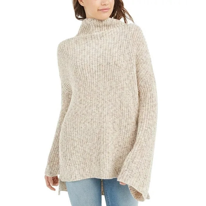 American Rag Juniors' Flare-Sleeved High-Low Sweater Beige Size XX Large - XX-Large