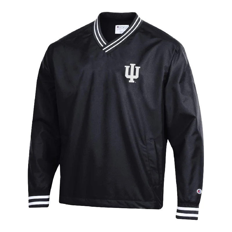 Indiana Hoosiers Super Fan Scout V-Neck Black Jacket