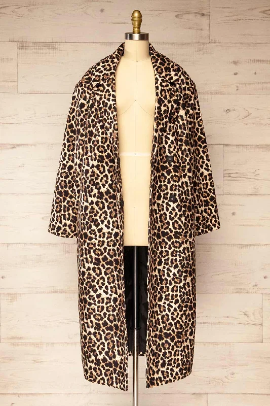 Kilkis | Leopard Print Trench Coat