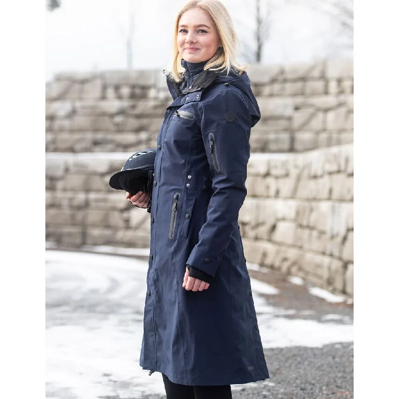 UHIP Mid Length Water Repellent Trench Coat NAVY